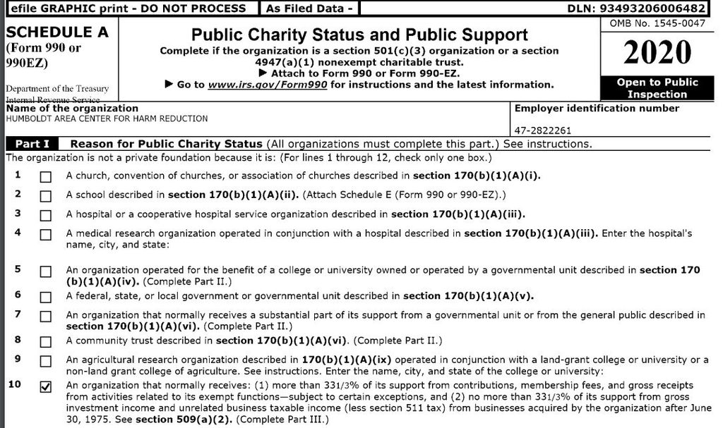 HACHR filing page 1